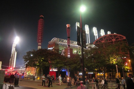 stadium at night